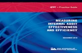 MeasurINg INterNal audIt eFFeCtIVeNess aNd … guide... · / 2 IPPF – Practice guide Measuring Internal audit effectiveness and efﬁ ciency 1300 – Quality Assurance and Improvement