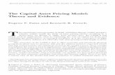 Theory and Evidence The Capital Asset Pricing Model · The Capital Asset Pricing Model: Theory and Evidence ... portfolio that must be ef Þ cient if asset prices are to clear the