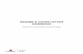 RESUME & COVER LETTER HANDBOOK - Amazon S3 · RESUME & COVER LETTER ... • Identify a cluster of accomplishments that define your brand and value ... Growth Catalyst • Market Strategist