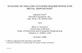 SCALING OF HOLLOW CATHODE MAGNETRONS FOR METAL …uigelz.eecs.umich.edu/pub/presentations/mjk_gec99c_hcm.pdf · SCALING OF HOLLOW CATHODE MAGNETRONS FOR METAL DEPOSITIONa) Gabriel