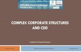COMPLEX CORPORATE STRUCTURES AND CDD - …files.acams.org/pdfs/2015/Session 2.1 - Dr. Boyce.pdf · COMPLEX CORPORATE STRUCTURES AND CDD. Caribbean Development Bank, ... reliance on
