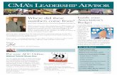 CMA’S LEADERSHIP ADVISOR Advisor...CMA’s Leadership Advisor 1 SUMMER 2010 VOLUME 5 / ISSUE NO.2 A periodic publication of RTI/Community Management Associates, Inc. IN THIS ISSUE