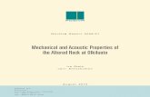 Mechanical and Acoustic Properties of the Altered Rock at ... · Mechanical and Acoustic Properties of ... The bulk density and acoustic wave velocity did not correlate with the ...