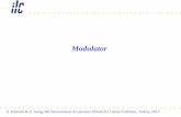 Modulator - ILC Agenda (Indico)€¢ Very simple circuit diagram Con: • Very high DC voltage ... Modulator Types (6) Marx Generator ... Bouncer Modulator Principle MOV 100 µF 80