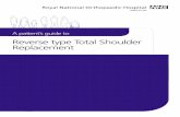 Reverse type Total Shoulder Replacement - Royal … shoulder joint is a ball (humeral head) and socket (glenoid) joint. A rTSR (prosthesis) replaces the ball and socket but in reverse