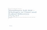 Employee Job Aid – Changes in Time and Labor Effective … · State Accounting Office of Georgia Employee Job Aid – Changes in Time and Labor Effective 7/1/17 User Guide for Changes