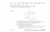 Brief Operating Instructions Proline Prosonic Flow 91W · Brief Operating Instructions Proline Prosonic Flow 91W. ... name plates and connection diagrams affixed to the ... Brief