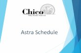 Astra Schedule - CSU, Chico Schedule. Astra Schedule is our facility management system Permissions in Astra are based on Region (Security)