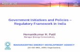 Government Initiatives and Policies Regulatory …indien.ahk.de/fileadmin/ahk_indien/Bilder/2013_Upcoming_events/...Government Initiatives and Policies – Regulatory Framework in