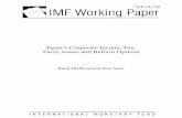 Japan’s Corporate Income Tax: Facts, Issues and Reform Options · Japan’s Corporate Income Tax: Facts, Issues and Reform Options ... Facts, Issues and Reform Options . Prepared