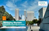 #SEU16 Managing Mayhem - Siemens PLM Community€¦ · • Industry experience: Aerospace, Medical Devices, Converting Machinery. Restricted © Siemens AG 2016 Page 3. 10.27.2016