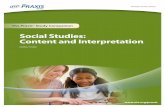 Social Studies: Content and Interpretation - ETS  · PDF fileSocial Studies: Content and Interpretation 0086/5086   The Praxis TM Study Companion