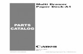 PARTS CATALOG - Canon   drawer Paper Deck-A1(Parts Catalog) ... F15 MACHINE REAR PLATE 2 ... FG3-4333-000 F16 -5 FG3-4334-000 F16 -6