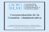 Asociación Española de Hematología y Hemoterapia · Fondo de Imagen Está en marcha una ... • II Curso de “Iniciación a la Edición y Escritura Científica”, ... Lydia Sánchez,