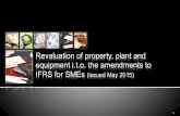 Revaluation of property, plant and equipment i.t.o. the ... of property, plant and equipment i.t.o. the amendments to IFRS for SMEs (issued May 2015) 1