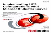 Implementing UPS Configurations with Microsoft Cluster Server · 2 Implementing UPS Configurations with Microsoft Cluster Server ... UPS units are by American Power Conversion ...