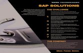 SAP SOLUTIONS - Tata Technologies · Common and unique global business template on SAP to support all core business processes Reliable movement of business critical data in real-time