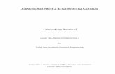 Jawaharlal Nehru Engineering Collegejnec.org/Lab-manuals/CHEM/MTO-I LAB MANUAL.pdf4.1 Freundlich & Languimer ·s isotherm verification. 4.2 Investigate adsorption of oxalic acid by