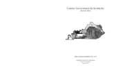 County Government In Kentucky - Kentucky Legislature · County Government In Kentucky Informational Bulletin No. 115 Legislative Research Commission Frankfort, Kentucky August 2016