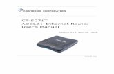 CT-5071T ADSL2+ Ethernet Router User’s Manualdownload.comtrend.com/CT5071T_A3.1.pdfCT-5071T ADSL2+ Ethernet Router User’s Manual Version A3.1, May 15, 2007 261063-010