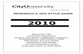 Research and APA Style Guide 2010 - VSM€¦ · Bratislava, Slovakia RESEARCH & APA STYLE GUIDE 22001100 Research Tips Avoiding Plagiarism How to Use Source Material in Papers, Presentations,
