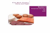 Fish, Meat, Poultry, Dairy, and Eggs Information Fish, Meat, Poultry, Dairy, and EggsB-61 Fish, Meat, Poultry, Dairy, and Eggs Why is Fish important? Eating fish can reduce your risk