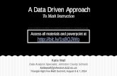 A Data Driven Approach - SAS EOG Goal Summary ...  ... A Data-Driven Approach to Math …