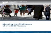 Meeting the Challenges of the 2020 Census the Challenges of the 2020 Census By Benjamin Chevat and Terri Ann Lowenthal March 2015