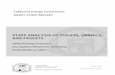 Staff Analysis of Toilets, Urinals, and ANALYSIS OF TOILETS, URINALS, AND FAUCETS ... that were designed for fixtures in buildings built in or ... Analysis of Toilets, Urinals, and