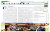 HANA O KE KAI - SOEST newsletter v10... · HANA O KE KAI “Work of the Ocean” ... NEOWAVE model won the 2009 Benchmark Challenge at the NSF-sponsored Inundation Science and Engineering