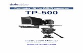 Prompter Kit for DSLR cameras TP-500 Kit for DSLR cameras TP-500 Instruction Manual Rev Date: 29/05/2013 P/N: TP-500_E1_A4