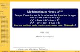 FORMAV Math ematiques niveau 3 emeformav.eu/trinome_formav.pdf · Math ematiques niveau 3 eme FORMAV Plan A lire Exercices corrig es Exercice n 1 Exercice n 2 Exercice n 3 Exercice