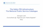 The Italian PSI infrastructure The National Public … Italian PSI infrastructure The National Public Service ... INSPIRE Directive ... 18 May 2015 CAD D.lgs no 82 March 2005 & DL