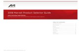 2018 Marvell Product Selector Guide · MARVELL PRODUCT SELECTOR GUIDE | April 2018 | 2018 Marvell Product Selector Guide TOTAL SOLUTIONS FROM MARVELL Providing a broad spectrum of