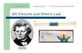 DC Circuits and Ohm’s Law - Memorial University of ... 1051 Laboratory #4 DC Circuits and Ohm’s Law Part I: Objective In this experiment, you will measure electric potential as