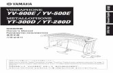 VIBRAPHONE YV-600E / YV-500E / English - ca.yamaha.com · 12 Safety Precautions Please obey the following instructions in order to use your vibraphone/metallophone in a safe manner.