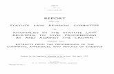 STATUTE LAW REVISION COMMITTEE - Parliament of … · THE STATUTE LAw REVISION CoMMITTEE, ... an extended definition of the word" servant" ... nature invested in him ", ...