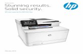Product guide Stunning results. Solid security. - … guide . Stunning results. Solid security. ... The HP Color LaserJet Pro MFP M377dw is ideal for work teams of three to ten ...