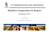 Pipeline Inspection & Repair - Indonesian Gas Societyindonesiangassociety.com/wp-content/uploads/2016/06/TS-1-Oddy-Ja… · CIPS & DCVG Survey : •To get the actual data for pipe