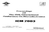 ICM 2003 - Willkommen — Verbundzentrale des GBV · ICM 2003 Technical Program v ... A. Khadem-zadeh, Iran Telecommunication Research Center, Iran ... Aziza I. Hussein, Minia University