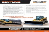 SKID STEER DOZER 6-WAY BLADE - … Dozer Capable of 3D, GPS, Laser, Sonic and Slope Sensing, ... attach to both skid and mini skid steer. Model Options 6’ Professional 6W Dozer Blade