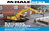 Komatsu introduce new models - …media.mchaleplantsales.com/App_Media/McHale/newsletters/mhp.pdfAward winning Komatsu Mini Excavator for Doyle ... using dozers, rope excavators and