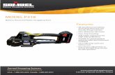MODEL P318 - Samuel Strapping · MODEL P318 Battery Powered Plastic Strapping Tool A Samuel Manu-Tech Company  U.S.A. - 1-800-323-4424 Canada - 1 …