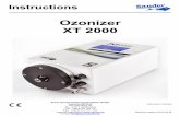 Ozonizer XT 2000 - Aqua-Sander procedure ..... 8 Operation with a "Sander Redox measurement and control unit" ..... 8 ... 1x Ozonizer XT 2000, 1x power adapter, 1x power cord, 1x adapter