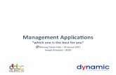 Management Applica - Dynamic · Management Applica.ons ... Module yang harus ada untuk jenis usaha – panduan umum ... Journal AccounIng/Adempiere/Compiere