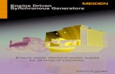 Engine Driven Synchronous Generators - MEIDENSHA … · Engine Generator Stator Rotor Bearing ... Engine Driven Synchronous Generators Brushless Excitation System Protection ...