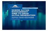 PORTFOLIO SUMMARY WHERE ACTIVE MANAGEMENT AIMS TO DRIVE ... · Where Active Management Aims to Drive Alpha ... transformation from the plain-vanilla ... is offset by strong export