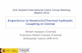 Experience in Neutronic/Thermal-hydraulic Coupling in …montecarlo.vtt.fi/mtg/2012_Madrid/Miriam_Vazquez.pdf · Experience in Neutronic/Thermal-hydraulic Coupling in Ciemat Miriam