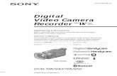 Digital Video Camera Recorder - Sony · PDF fileDigital Video Camera Recorder ... Welcome! Congratulations on your purchase of this Sony Handycam. With your Handycam, ... DELETE .....