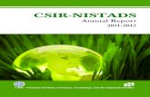 CSIR-NISTADS report/nistads_annual_report_1112.pdf · CSIR-NISTADS Annual Report 2011-2012 CSIR - National Institute of Science, Technology and Development Studies Pusa Gate, K.S.